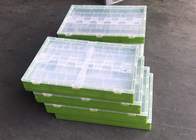 Зеленый 600*400*360 мм складной складной пластиковый ящик для хранения