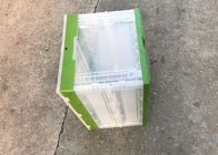 Зеленый 600*400*360 мм складной складной пластиковый ящик для хранения