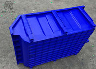 Синь/красный цвет штабелируя пластиковые коробки ящика для безопасного хранения частей 600 * 400 * 230мм