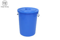 небольшая пластиковая мусорная корзина 100Литер с клетка и колеса крышки/железного каркаса красная или голубая