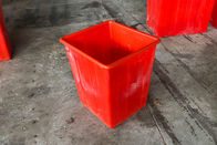 Твердый прочный бумажный повторно используя ящик, ящики пластиковой кухни ненужные в красном цвете