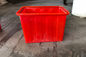 Красная сверхмощная пластиковая цистерна с водой повторно используя ящиков 160Л для рыб Фрам Аквапоник