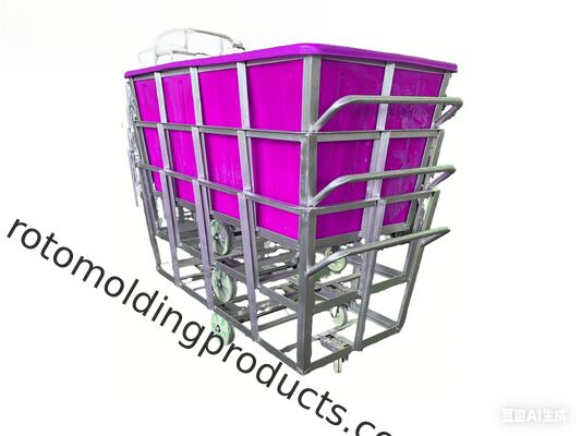 2866 фунтов 1300L Rotomolded LLDPE тканевой тележкой.